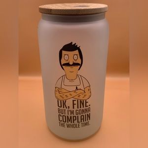 Bobs burgers color changing glass cup